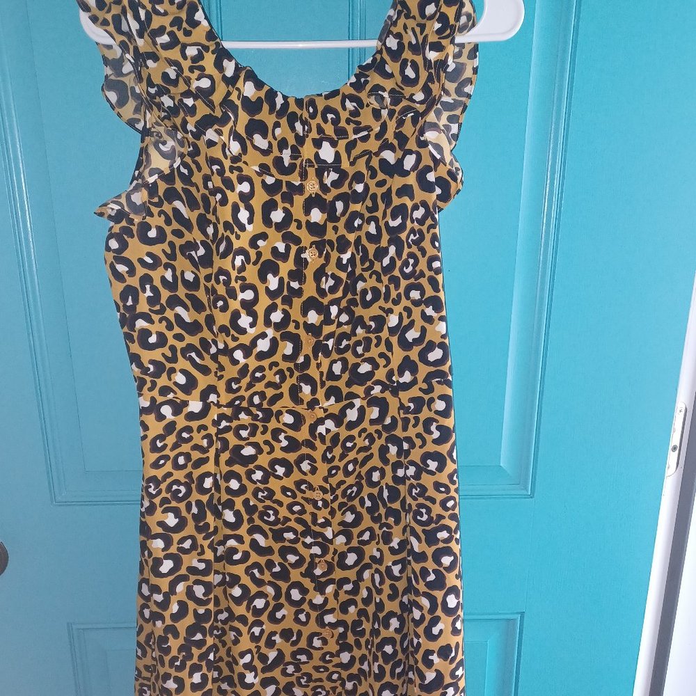 Who What Wear Womens Medium Leopard Dress NWT